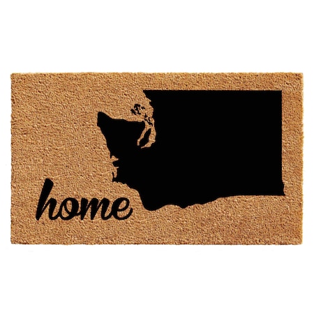 Calloway Mills Entrance Mat, Coir, Natural, Black 105452436